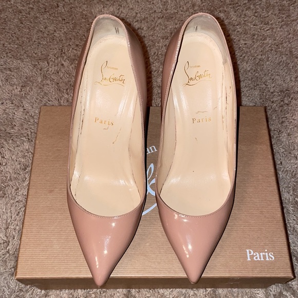 Christian Louboutin Pigalle Plato 100 mm Nude 39.5 - Picture 3 of 9